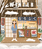 四季门店系列~_香菜的蛋炒饭店__插画师作品_涂鸦王国gracg.com