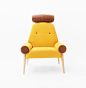【有所的设计】布丁沙发北欧极美家具单人布艺沙发咖啡厅休闲椅-淘宝网