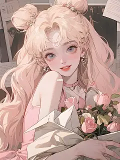 美少女战士手机壁纸 | 聊天框背景 | 粉色系