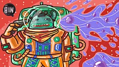 涂鸦炫酷插画简约大气海报