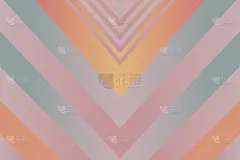 建筑未来概念矢量艺术模板复制空间设计。柔和的粉色橙色复古梯度颜色。抽象纹理几何形状线条图案。条纹瓷砖