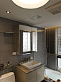 110平二室二厅现代简约风格家居卫生间浴室柜浴缸装修效果图