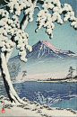 冬之旅 | 浮世绘画家 Kawase Hasui ​​​​
