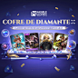 Photo by Mobile Legends: Bang Bang (BR) on May 01, 2024. May be an image of 1 person and text that says 'ΜΜΘ BANG ANGBANG MOBILE LEGENDS COFRE DE DIAMANTE 01/05 01/ 10/05 GANHE MUITOS DIAMANTES E SKINS RARAS EPIC CЛAKCE EORTER ORTERIA MAS CHRACEBEDRTERTAM