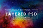 JPG唯美复古原宿魔幻宇宙星云星空溶图背景图片 PSD分层设计素材-淘宝网