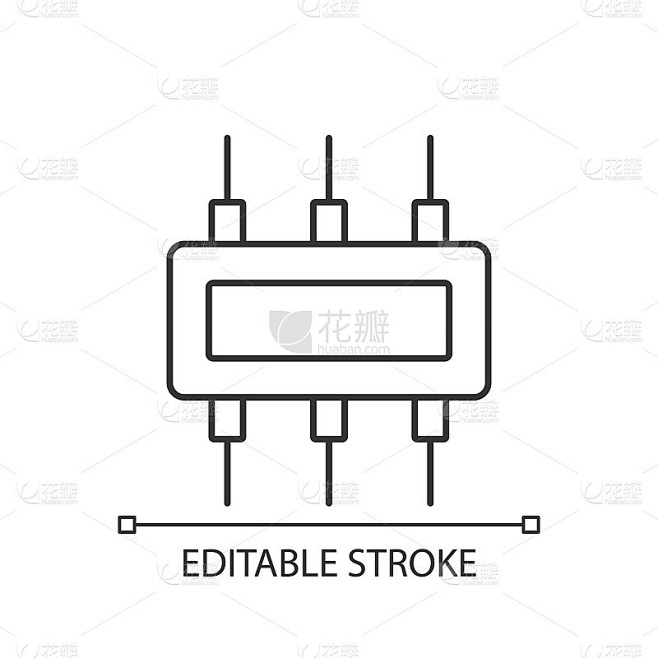 连接器线性图标