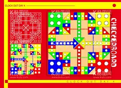 棋盘海报展示  - 源文件下载【酷图网】飞行棋,海报设计,棋盘设计,版式设计,棋盘图案,