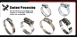 China Professional Factory Standard Steel America Type Hose Clamp