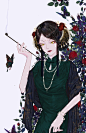 民国街老板娘_青杏w__插画师作品_涂鸦王国gracg.com