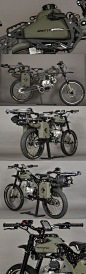 Moped Survival Bike: Perfect for the zombie apocalypse.