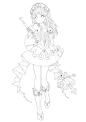 #线稿#全身漫画卡通人物绘画
@灬小狮子灬