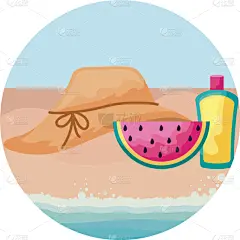 西瓜,瓶子,帽子,女性,女人,季节,夏天,春天,圆形,柳条