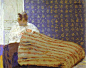 纳比派大师维亚尔作品欣赏_《Vuillard 太太在缝补》