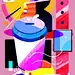 Adobe Photoshop bauhaus branding  Character Digital Art  editorial Fashion  geometry ILLUSTRATION  Shopping