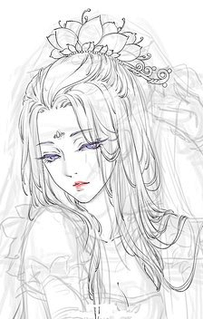 茗哲15648采集到角色人物线稿