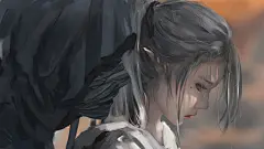 鬼刀漫画人物海琴烟冰公主侧颜原画