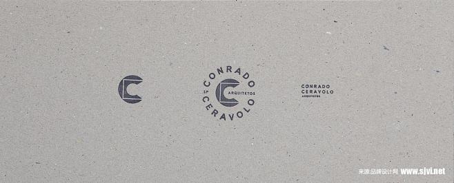 c字母logo/建筑公司logo/复古v...