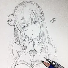 卡通人物线稿~
ins：artbyshinji ​via @手帐酱 ​ ​​​​