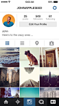 Instagram新版ios7风格 - 手机界面 - 黄蜂网woofeng.cn