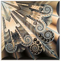 Art Deco metal ceili...