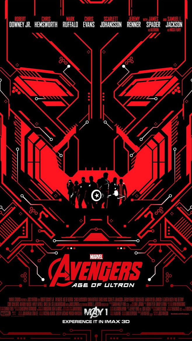 《复仇者联盟2：奥创纪元》电影海报