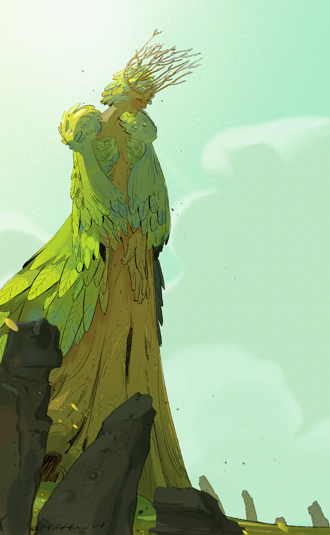 oc世界观里的。_yaffa__插画师作...