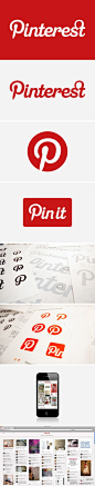 设计：时下很火的Pinterest LOGO字体设计。Designed in collaboration with Mike Deal.@北坤人素材