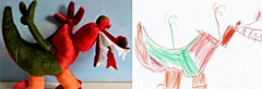 LINNNNNX采集到天马行空儿童涂鸦变身个性玩偶