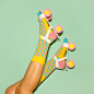 Let's Ride feat. Happy Socks : socks: Happy Socks || roller skates: handmade paper prop by Marion Toy