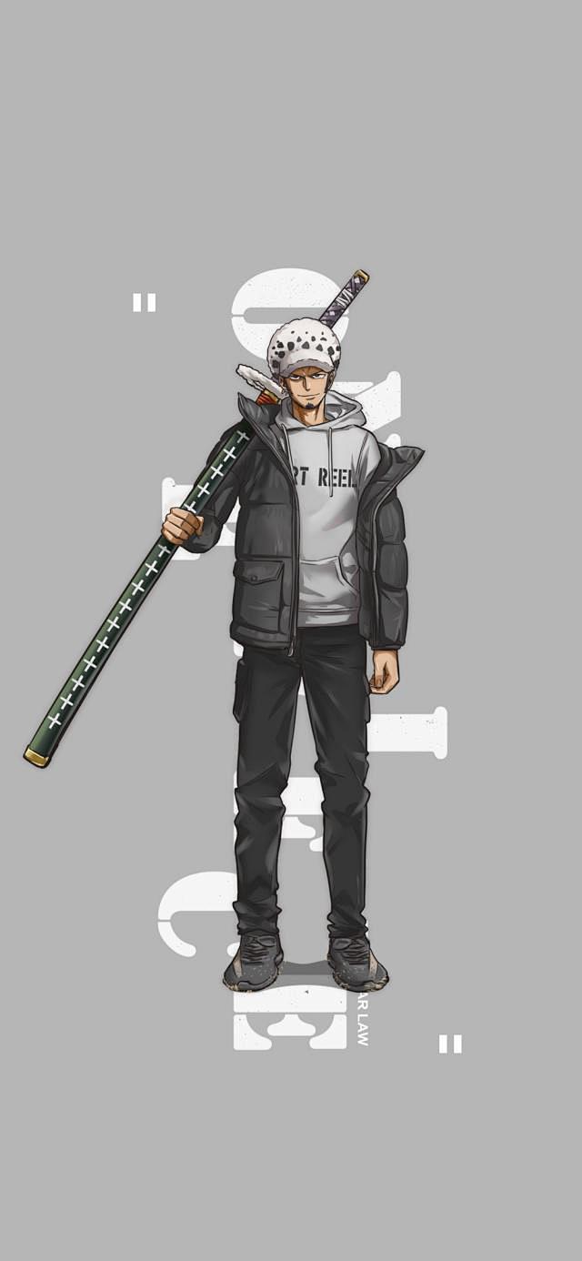 动漫《海贼王》人物现代潮装:路飞小正太,.