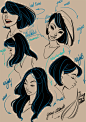 Tips on drawing hair by The Toon Sketchbook