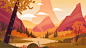 Landscape Nature Web night Day game background