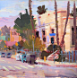 Gouache pleinair sketch collection1, Tommy Kim : These are my lunch sketches near work. It feels great to get outside during a lot of digital works. It certainly helped my digital work a lot learning colors and light from nature with pigment. I have a com
