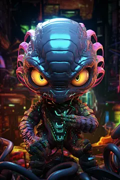 科学创意立体十二生肖蛇动物模型图片