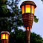 太阳能灯庭院草坪灯别墅花园户外创意灯饰太阳能蜡烛火焰灯烛台灯