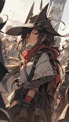 AI数字艺术精致人物插画-众图网