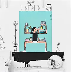 宜家邀请国际知名插画艺术家合作的限量海报“ART EVENT 2017” ，太赞了这个！ ​​​​