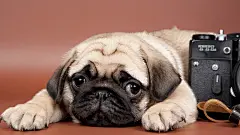 萌宠巴哥犬可爱狗狗桌面壁纸（http://www.kutoo8.com/）