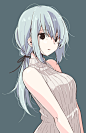 ノースリーブお姉さん，少女，低马尾