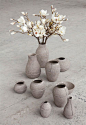 Paper pulp vase via VT Wonen