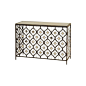 Check out our newest addition: this Console Accent Table. This piece will surely add a touch of illuminating beauty to any space | $248 | FFO Home: 