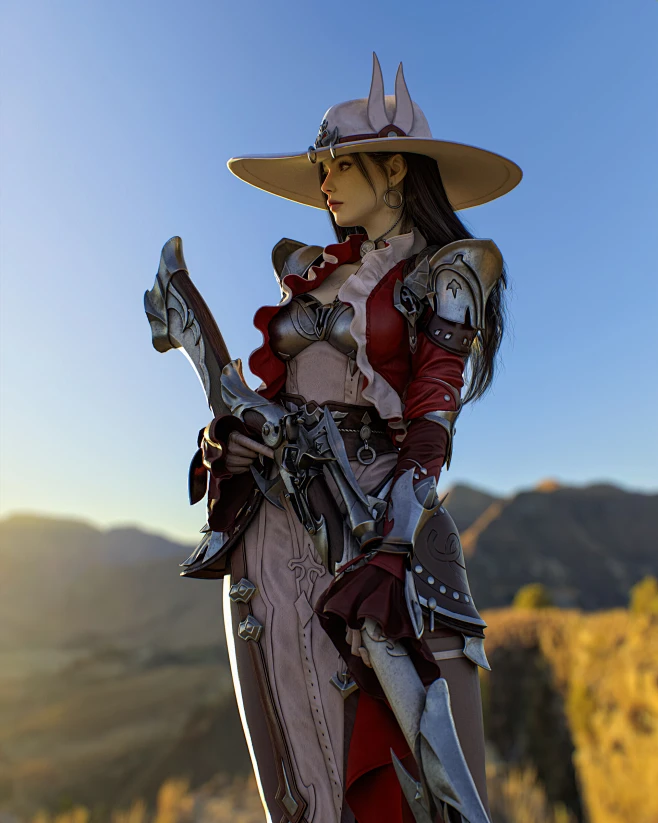 a female Gunner-花瓣网