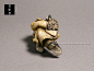 天地無双　無影脚 : 天地無双　無影脚,現代根付,Contenporary Netsuke,狛,Koma