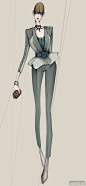 做一个优雅带神秘色彩的女人from Pan - 服装画\手绘 穿针引线服装论坛