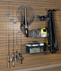 Fishing Pole Kit | StoreWALL Fishing Pole Kit | StoreWALL Kits | slatwall : Fishing Pole Kit keeps your fishing equipment dry and ready to go. Large fishing nets, fishing poles, waders and lifejackets: a space for everything.