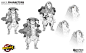 BORDERLANDS 3 - ALLY CHARACTERS / Clay / Typhon / Moxxi, Sergi Brosa : Hello! I keep posting Borderlands 3 concept art. Some of the NPC ally characters i had the pleasure to work on, maybe the funniest ones. I have a special love for Typhon Deleon, hehe, 