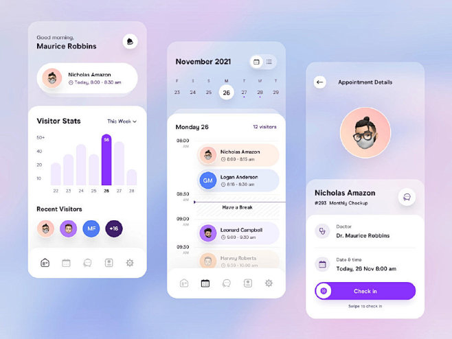 UI灵感欣赏 拖延症克星时间管理类App...