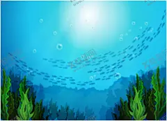 深海鱼群 【酷图网】海底,鱼群,深海鱼群,鱼群插画,海底背景,大海背景