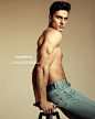 jeans magazine Male Body male model model natural Natural Light shirtless simple
