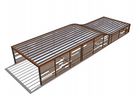 地下车库出入口SU模型